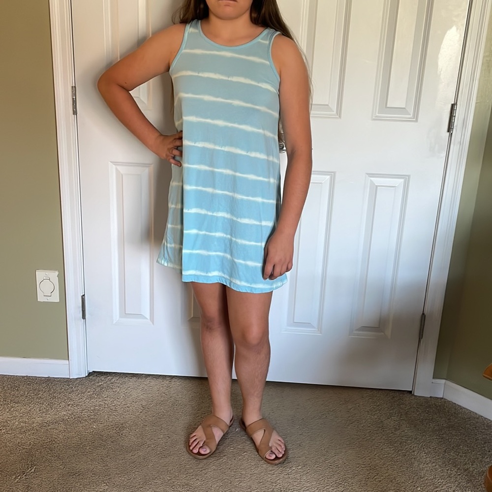 Old Navy girls blue ombré lattice dress size XXL - Picture 3 of 11